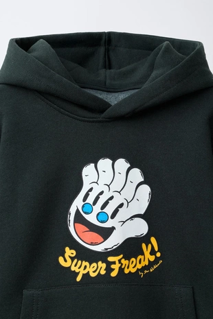 Black | 6208/738/800 - Zara Худи SUPERFREAK ©
