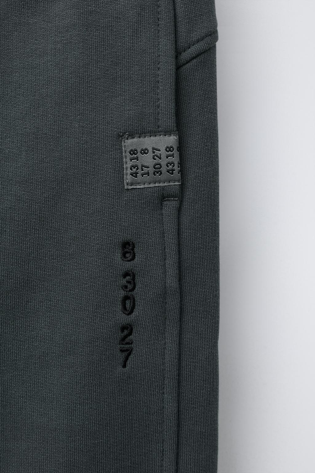 БРЮКИ BALLOON ИЗ ФЛИСА С ВЫШИВКОЙ