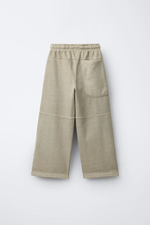 Широкие брюки из флиса, окрашенные в готовом изделии- Заказать в России