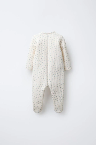 Купить Zara Стеганый комбинезон с цветочным принтом