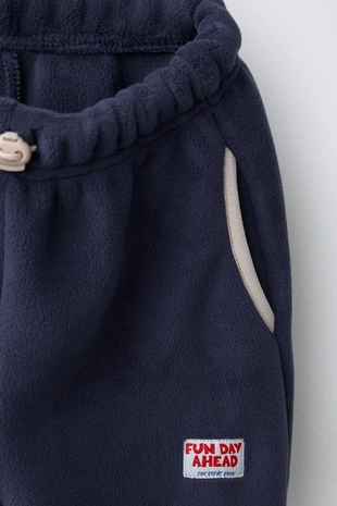 Navy blue | 2878/554/401 - Zara Брюки-джоггеры из флиса