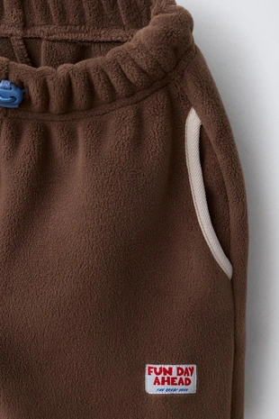Brown | 2878/554/700 - Zara Брюки-джоггеры из флиса
