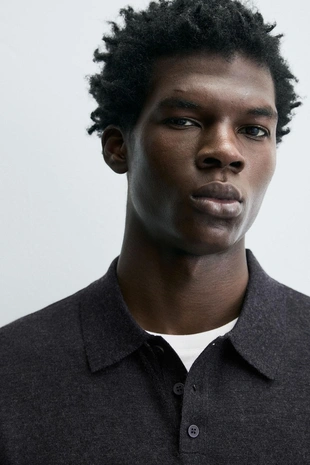 Поло из шерсти и шелка- Заказать в России