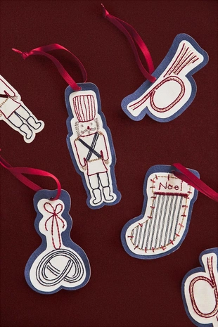 Набор бирок для подарков в виде рождественских фигур (набор из 8 штук)- Заказать в России