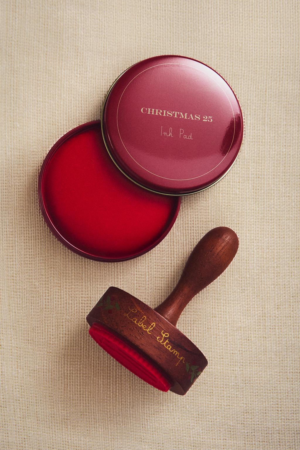 Набор рождественских печатей на ярлыках