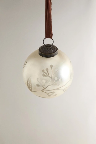 Рождественская игрушка для елки MATTE LEAF BAUBLE- Заказать в России