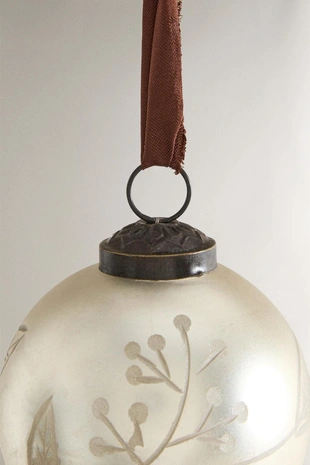 Рождественская игрушка для елки MATTE LEAF BAUBLE- Заказать в России