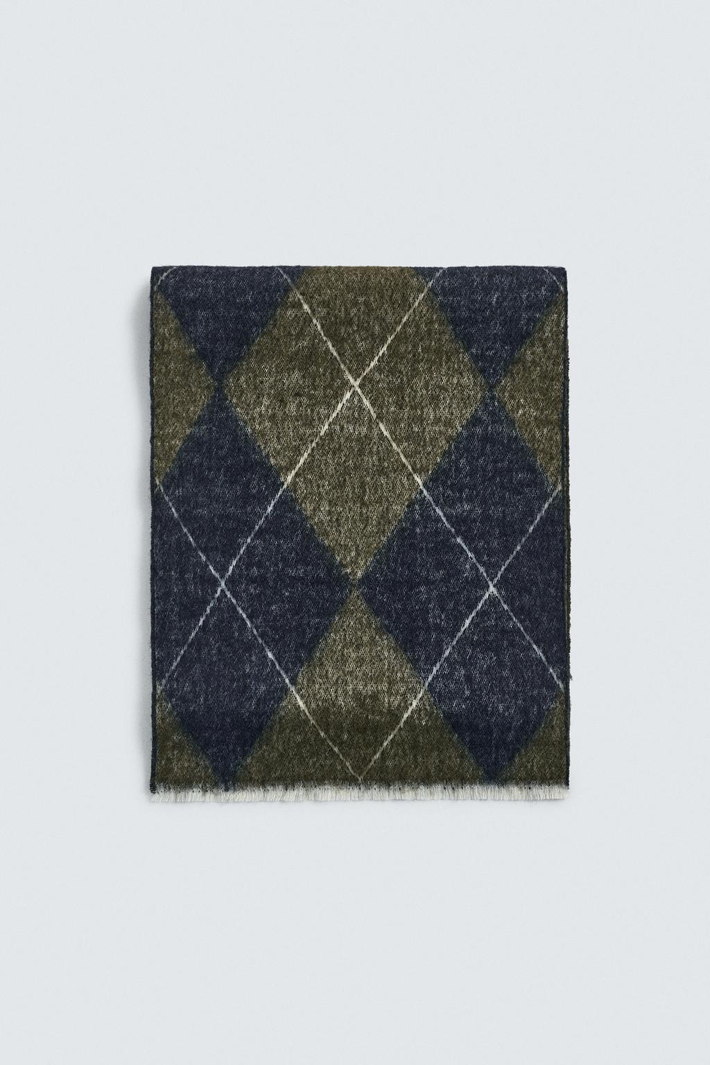 ШАРФ JACQUARD С РОМБАМИ