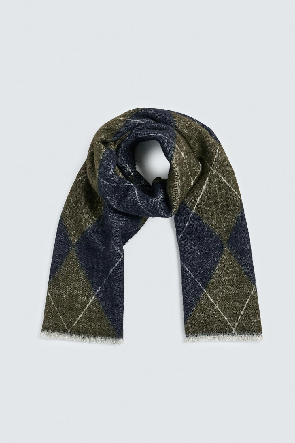 ШАРФ JACQUARD С РОМБАМИ