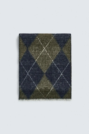 Шарф JACQUARD с ромбами