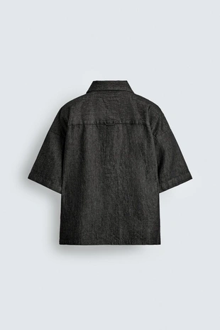 Купить Zara Джинсовая поло-рубашка