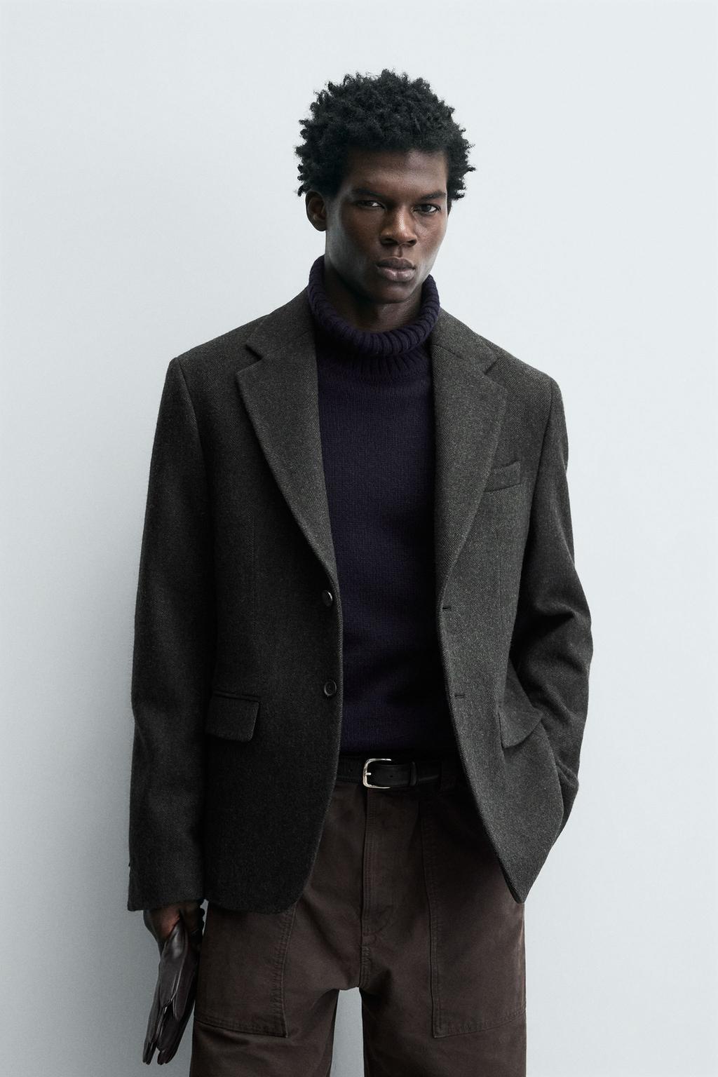 БЛЕЙЗЕР ИЗ РЕЛЬЕФНОЙ ТКАНИ В ЕЛОЧКУ