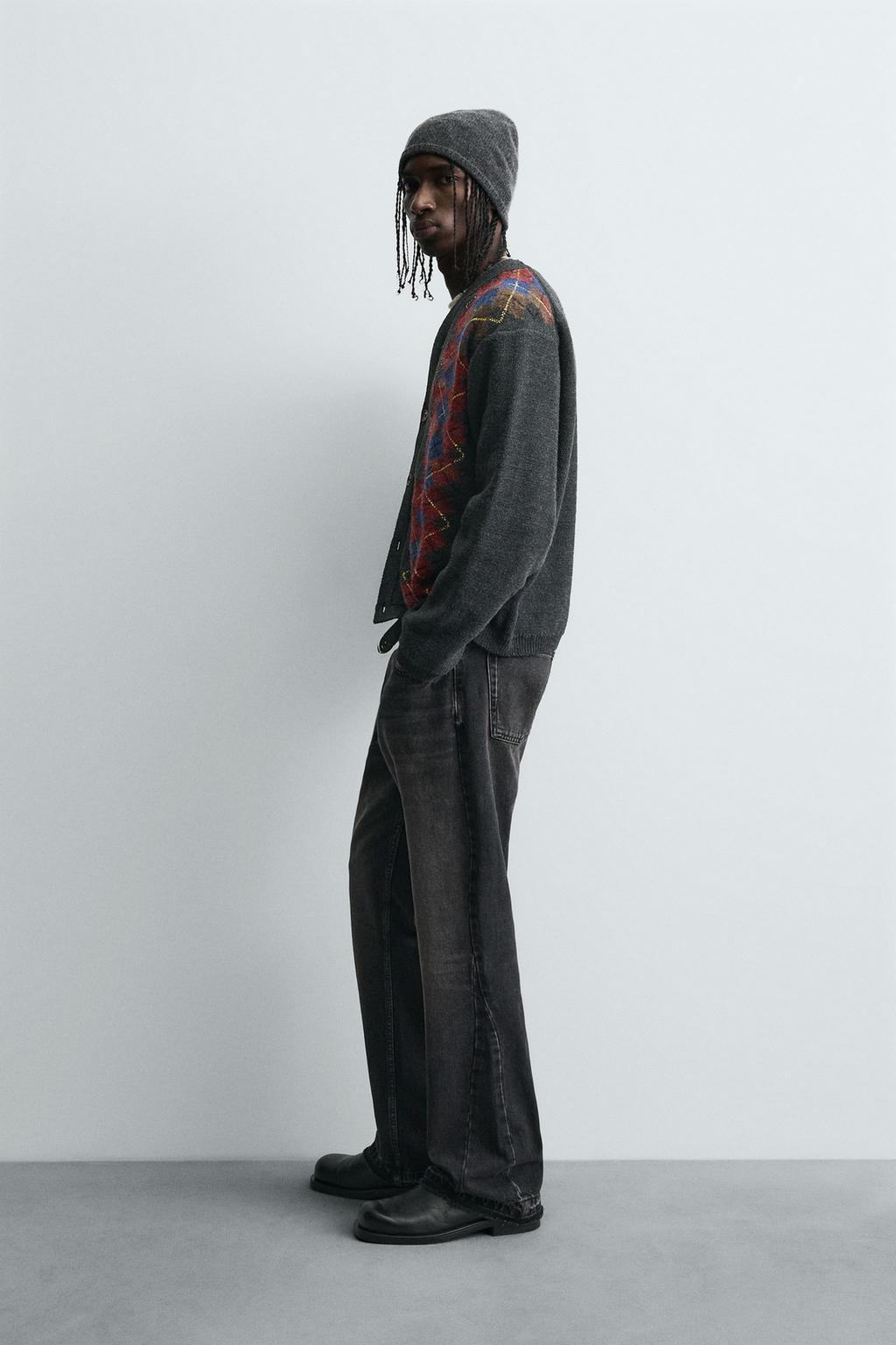 КАРДИГАН JACQUARD С РОМБАМИ