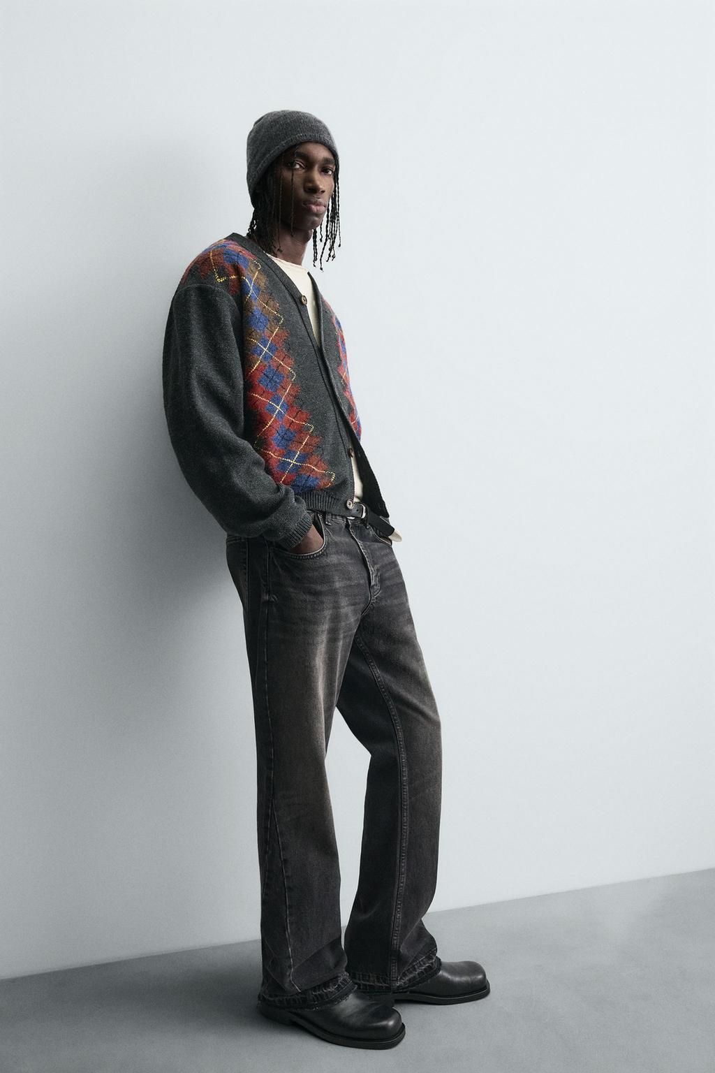 КАРДИГАН JACQUARD С РОМБАМИ