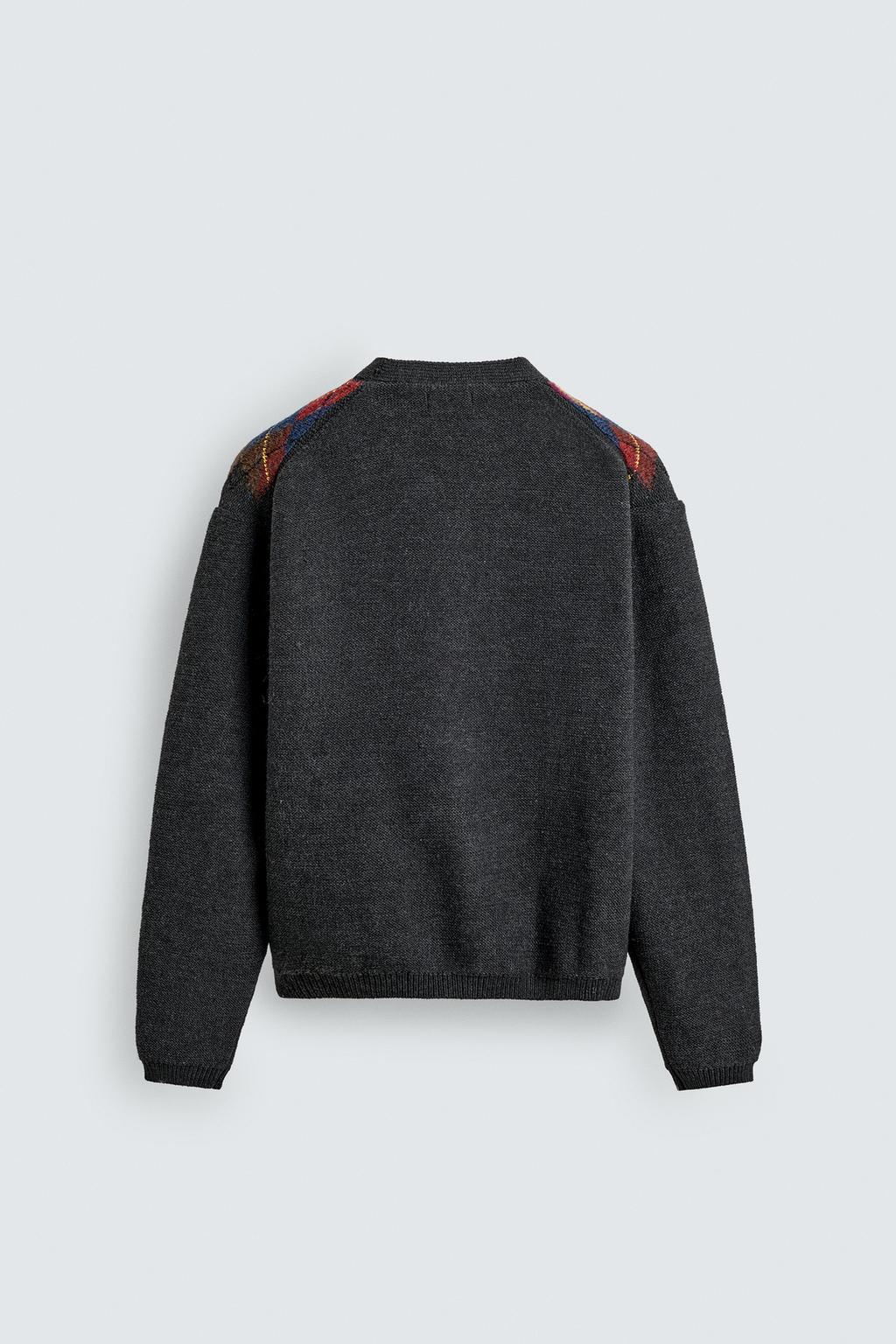 КАРДИГАН JACQUARD С РОМБАМИ