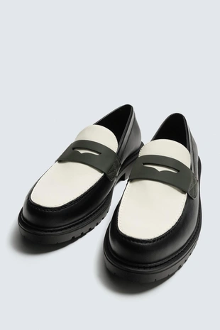 Купить Zara Лоферы с планкой