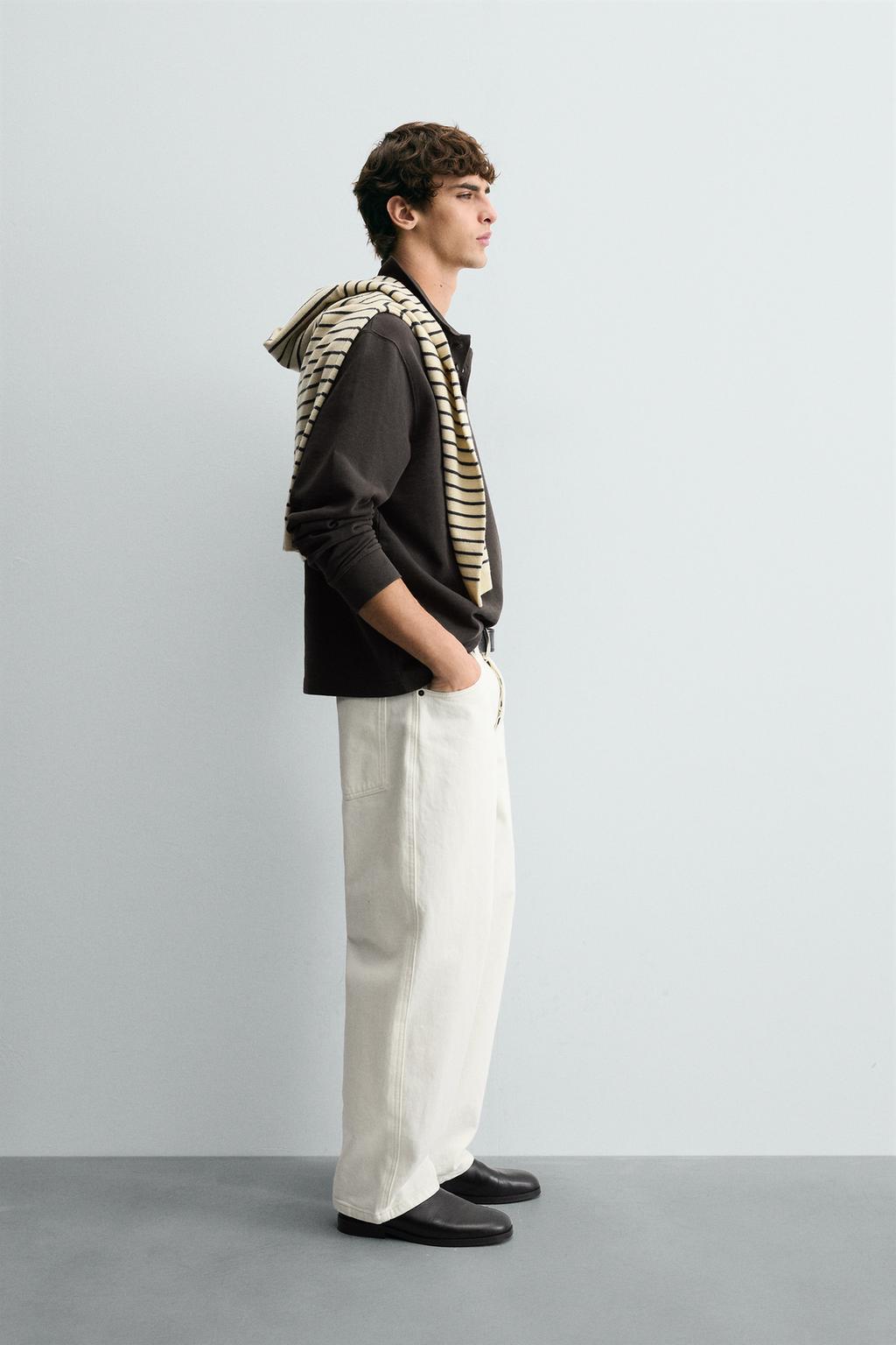 ПОЛО РЕЛЬЕФНОЕ С ЭФФЕКТОМ ПОТЕРТОСТИ