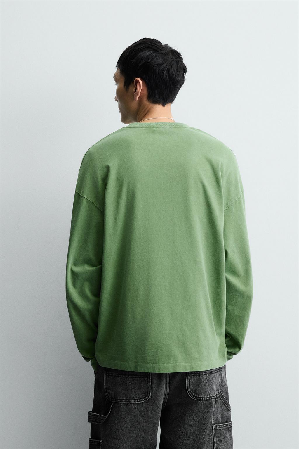 ФУТБОЛКА С НАДПИСЯМИ И ЭФФЕКТОМ ПОТЕРТОСТИ