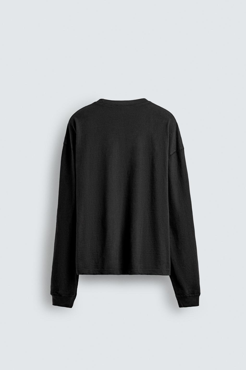 ФУТБОЛКА С ЭФФЕКТОМ ПОТЕРТОСТИ ИЗ РЕЛЬЕФНОЙ ТКАНИ