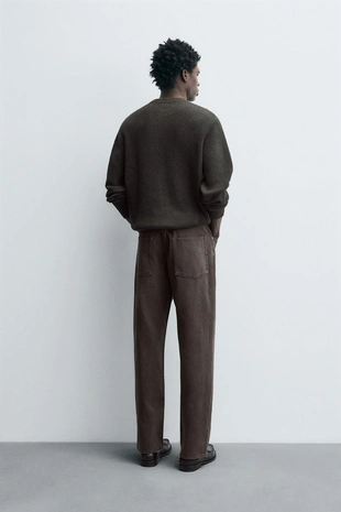 Brown | 8062/354/700 - Zara Джинсы STRAIGHT FIT