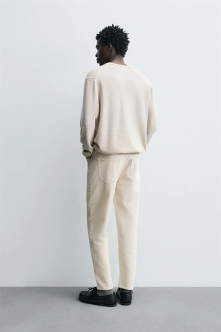 Ecru | 7223/303/712 - Zara Джинсы SLIM TAPERED FIT