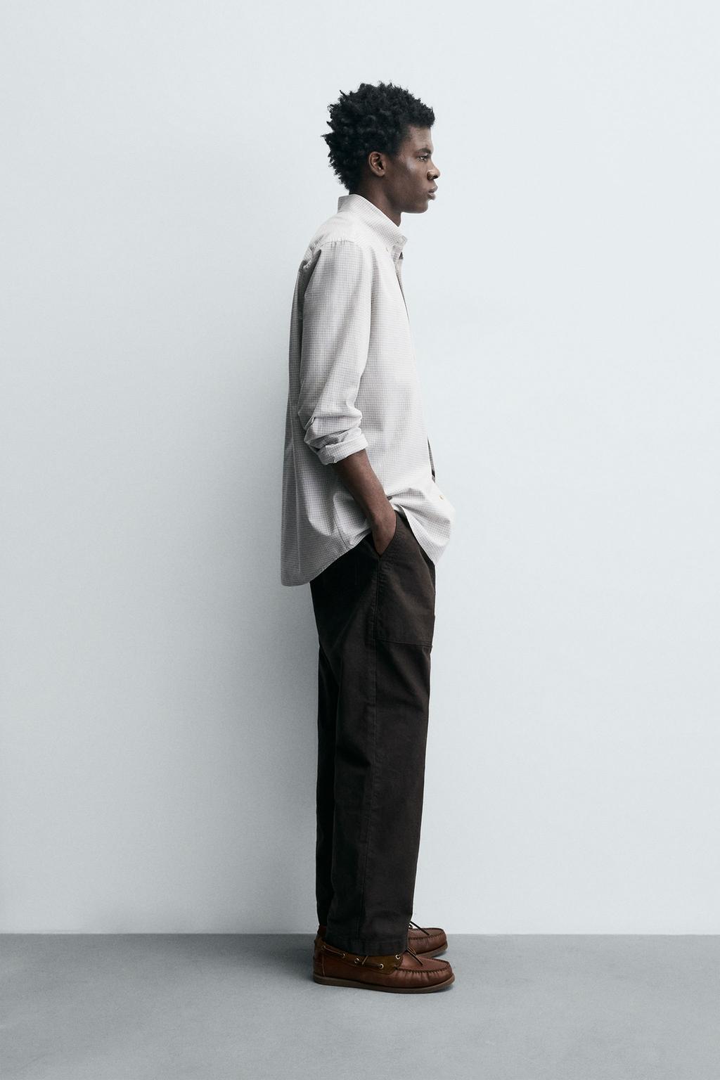 РУБАШКА КЛАССИЧЕСКОГО КРОЯ В КЛЕТКУ