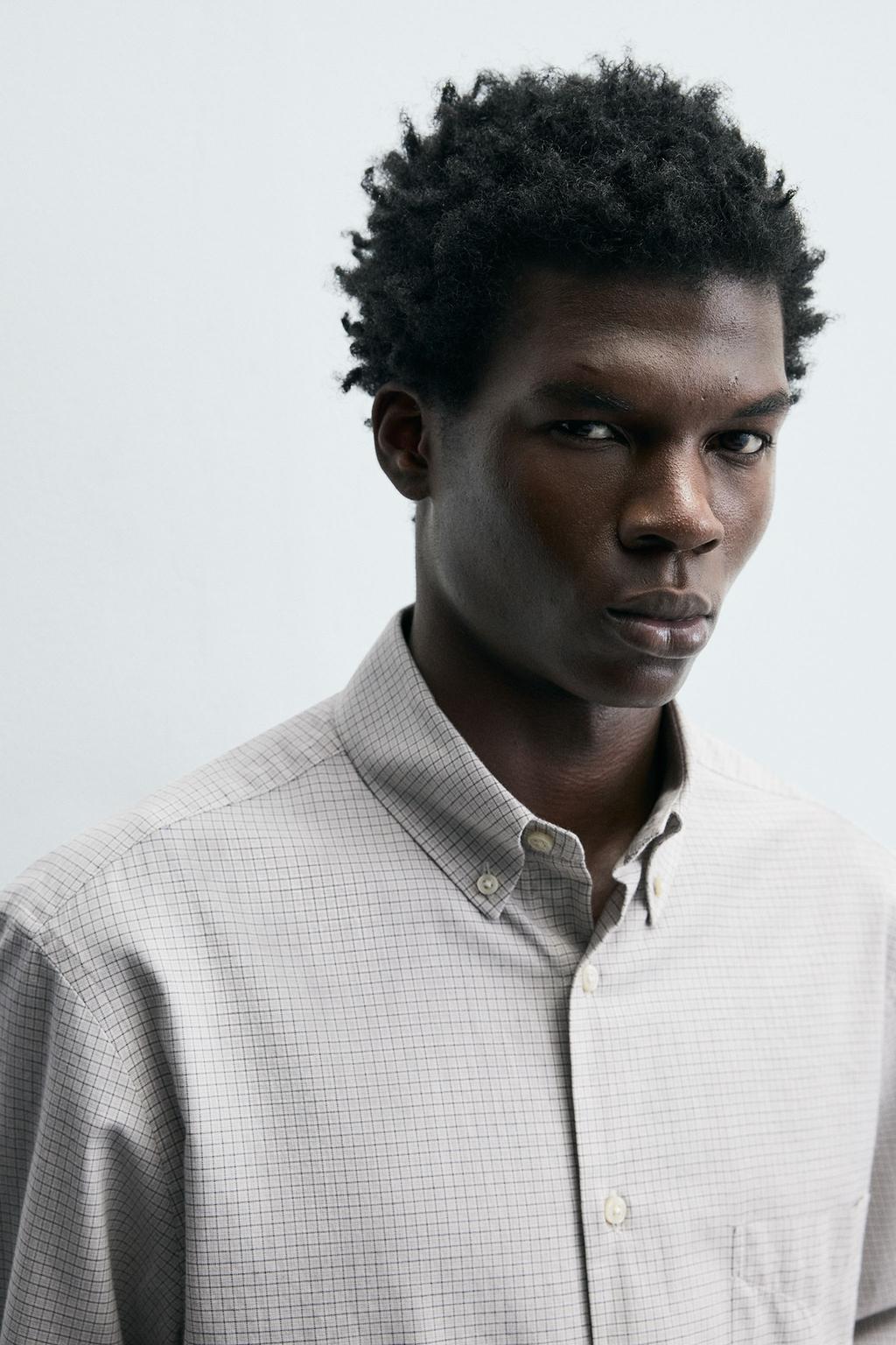 РУБАШКА КЛАССИЧЕСКОГО КРОЯ В КЛЕТКУ