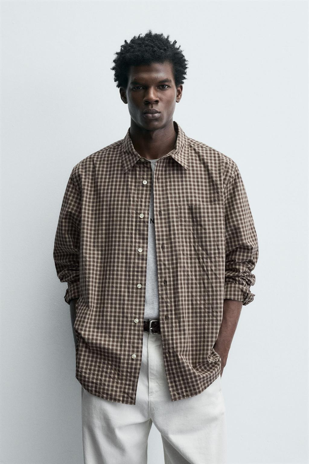 РУБАШКА RELAXED FIT В КЛЕТКУ