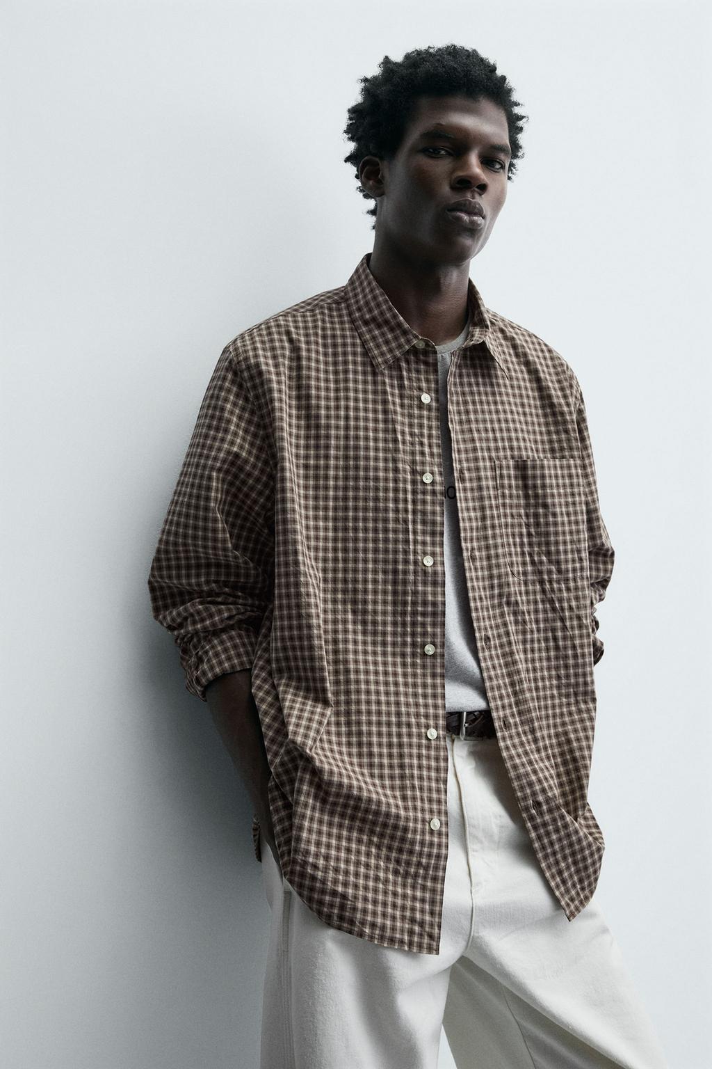 РУБАШКА RELAXED FIT В КЛЕТКУ