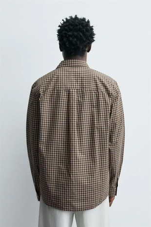 Рубашка RELAXED FIT в клетку- Заказать в России