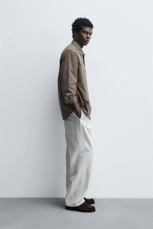 Рубашка RELAXED FIT в клетку- Заказать в России