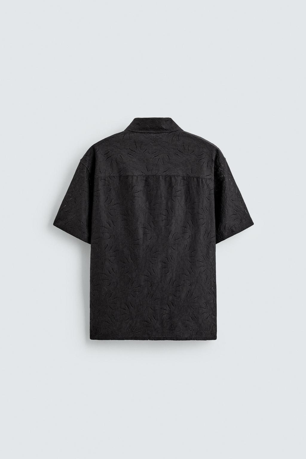 Рубашка с цветочным жаккардовым узором