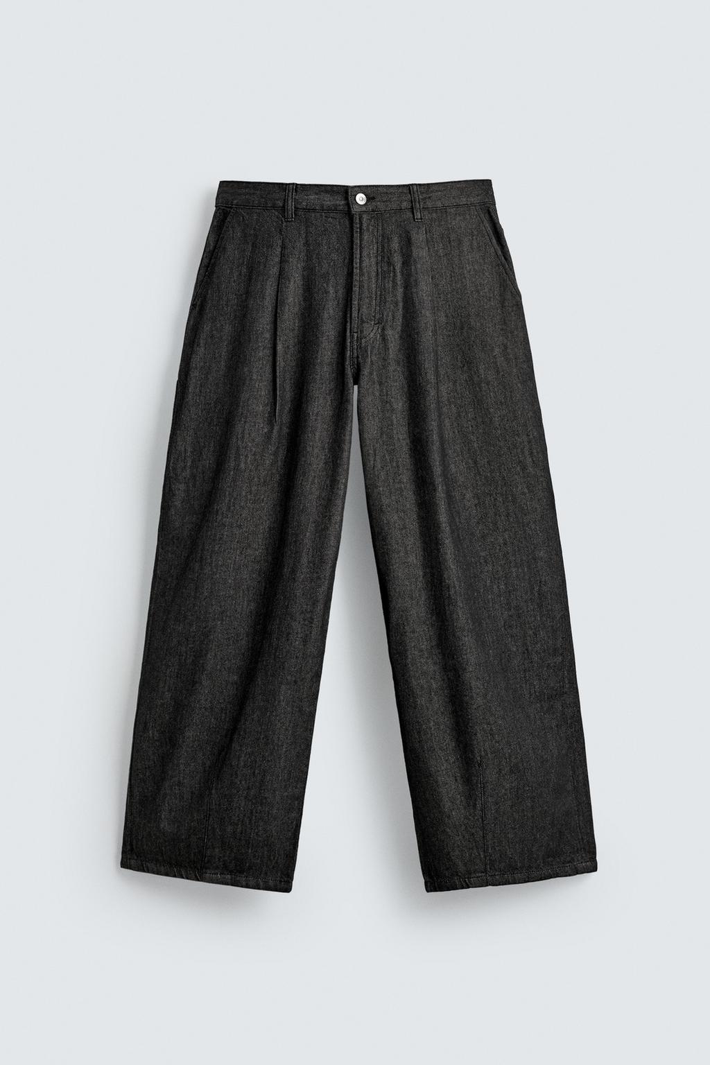 Джинсы с легкими складками