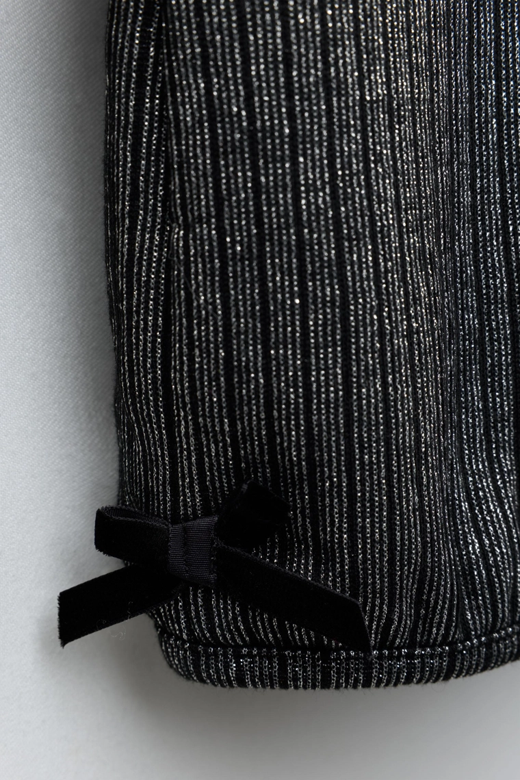 Мерцающая рубашка с ребристым узором