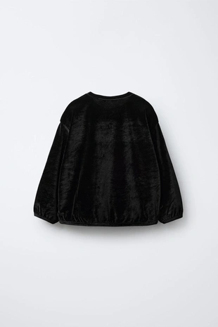 Бархатная футболка с бантами- Заказать в России