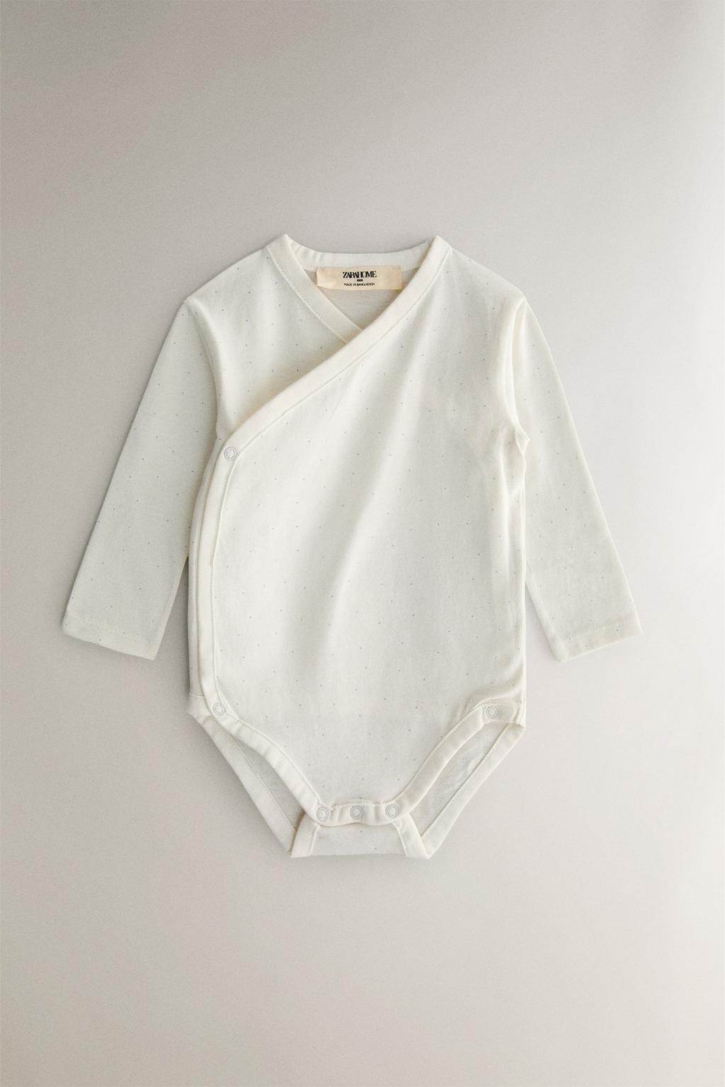 Детский боди для малышей с принтом слонов (набор из 3 штук)