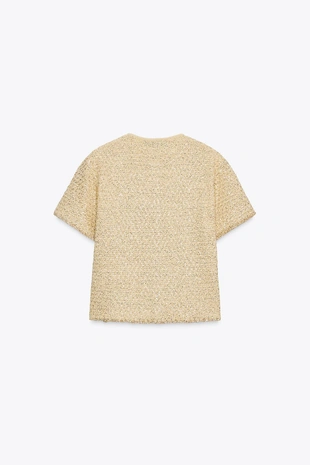 Вязаная куртка с пайетками- Заказать в России