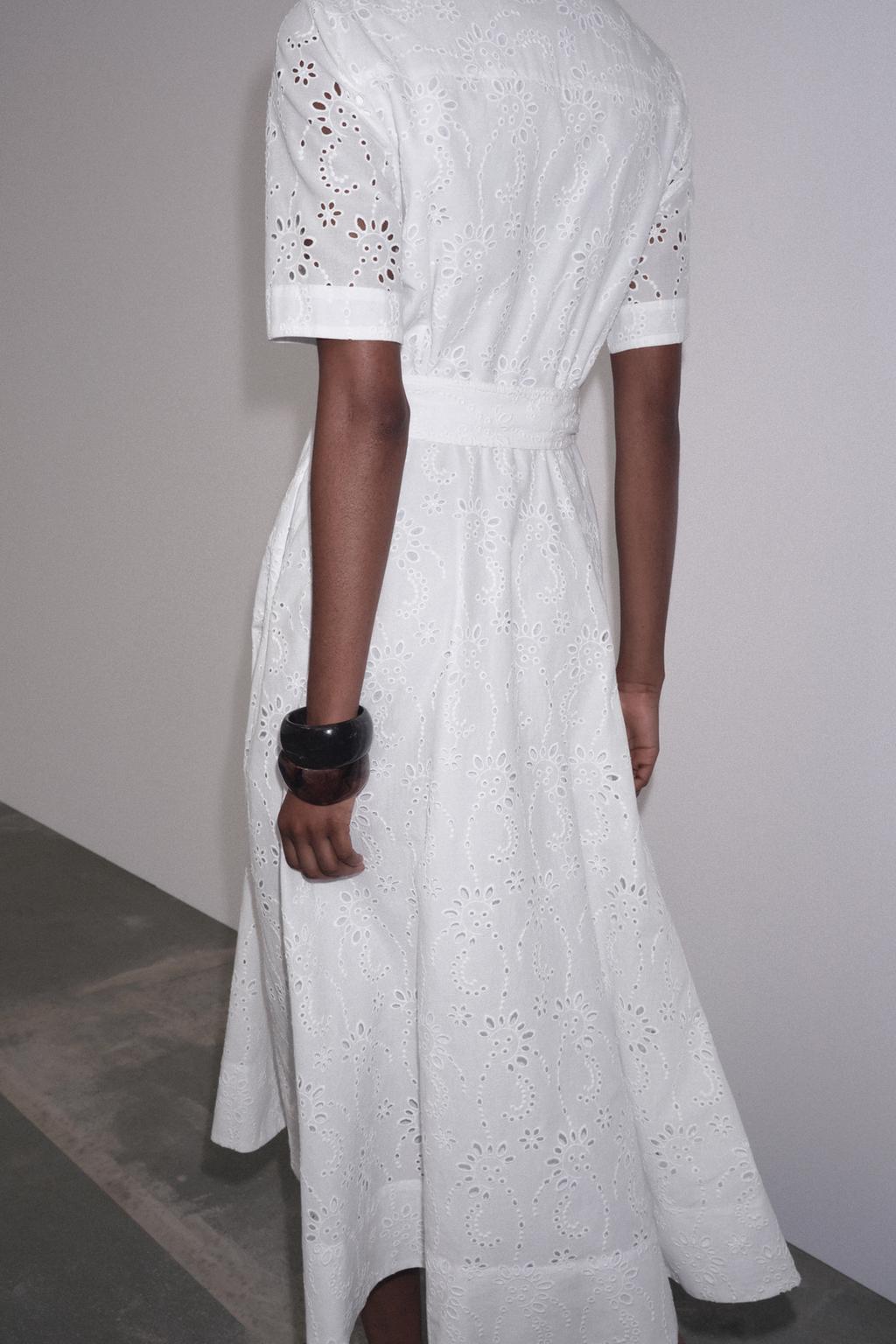 ПЛАТЬЕ-РУБАШКА С ВЫШИВКОЙ — ZW COLLECTION