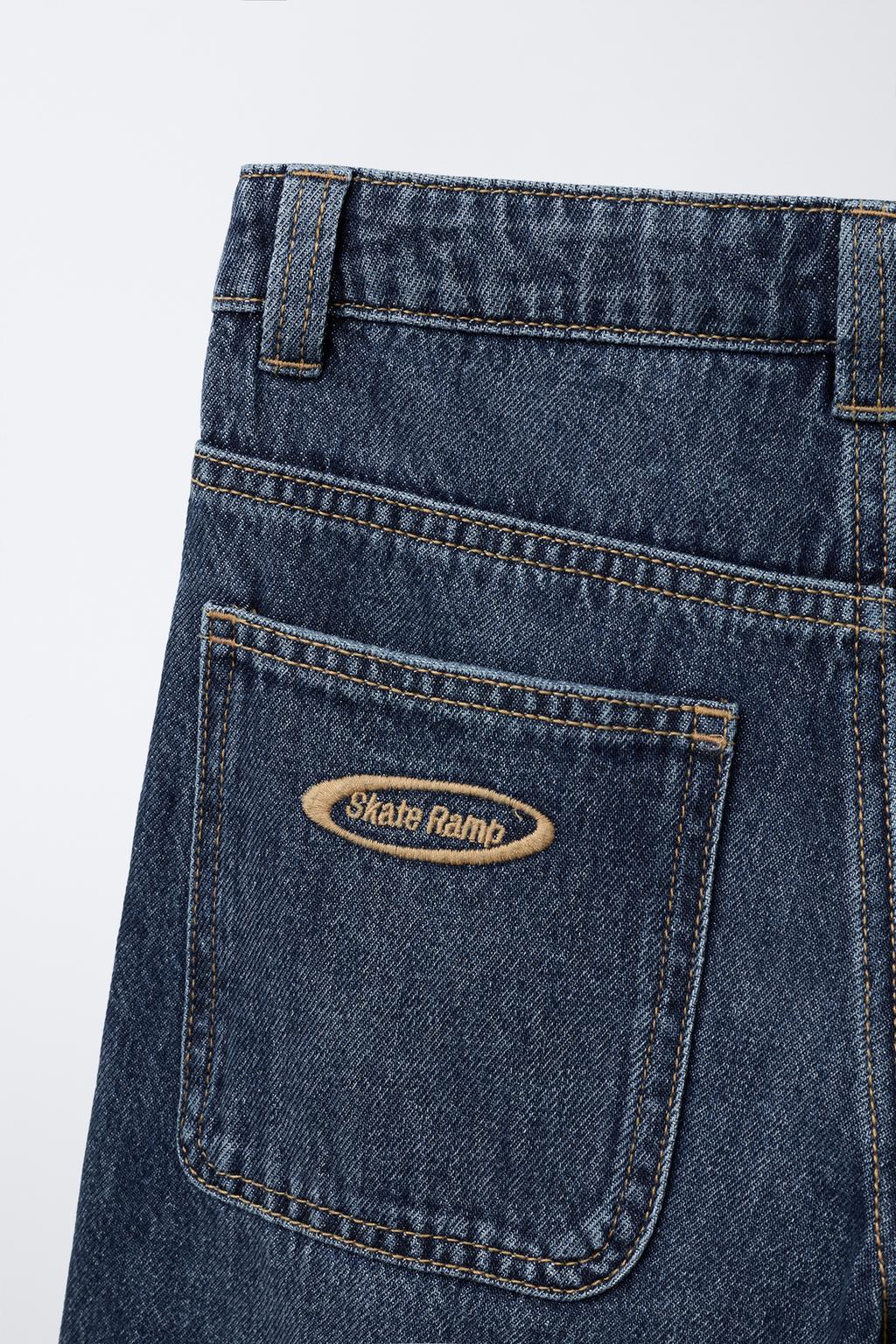 ДЖИНСОВЫЕ БЕРМУДЫ ШИРОКОГО КРОЯ