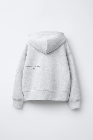 Толстовка на молнии с надписью- Заказать в России