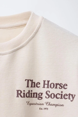 Футболка для верховой езды с рельефным текстом- Заказать в России