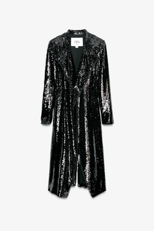 Пальто с пайетками - LIMITED EDITION- Заказать в России