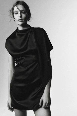 Купить Zara Короткое платье с вырезами — LIMITED EDITION