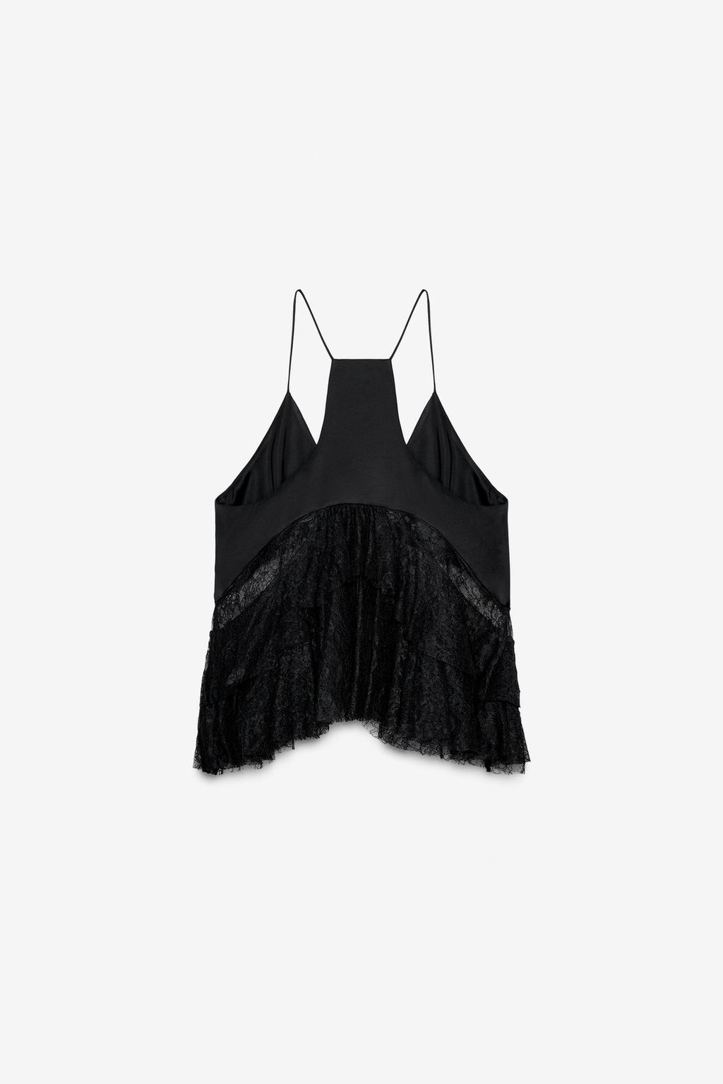 КОМБИНИРОВАННЫЙ ТОП С КРУЖЕВОМ LIMITED EDITION