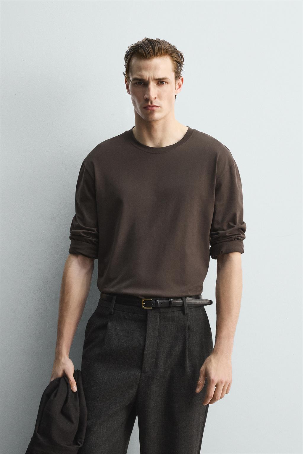 МЕРСЕРИЗОВАННАЯ ФУТБОЛКА С ДЛИННЫМИ РУКАВАМИ — LIMITED EDITION