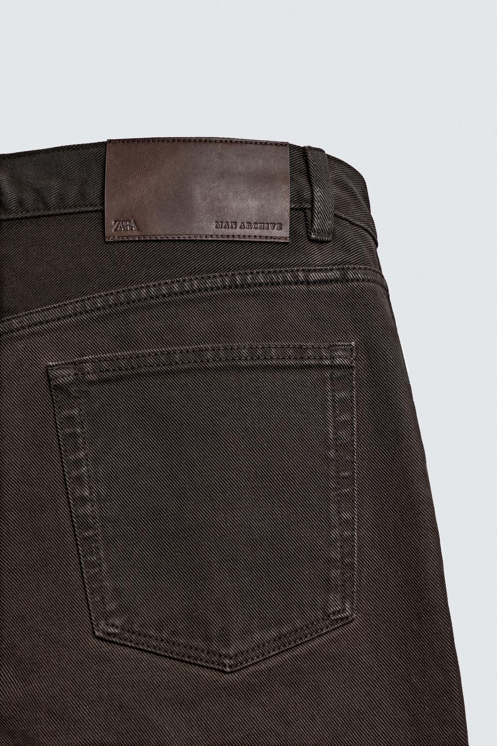 ДЖИНСЫ STRAIGHT FIT С ВОЩЕНЫМ ПОКРЫТИЕМ