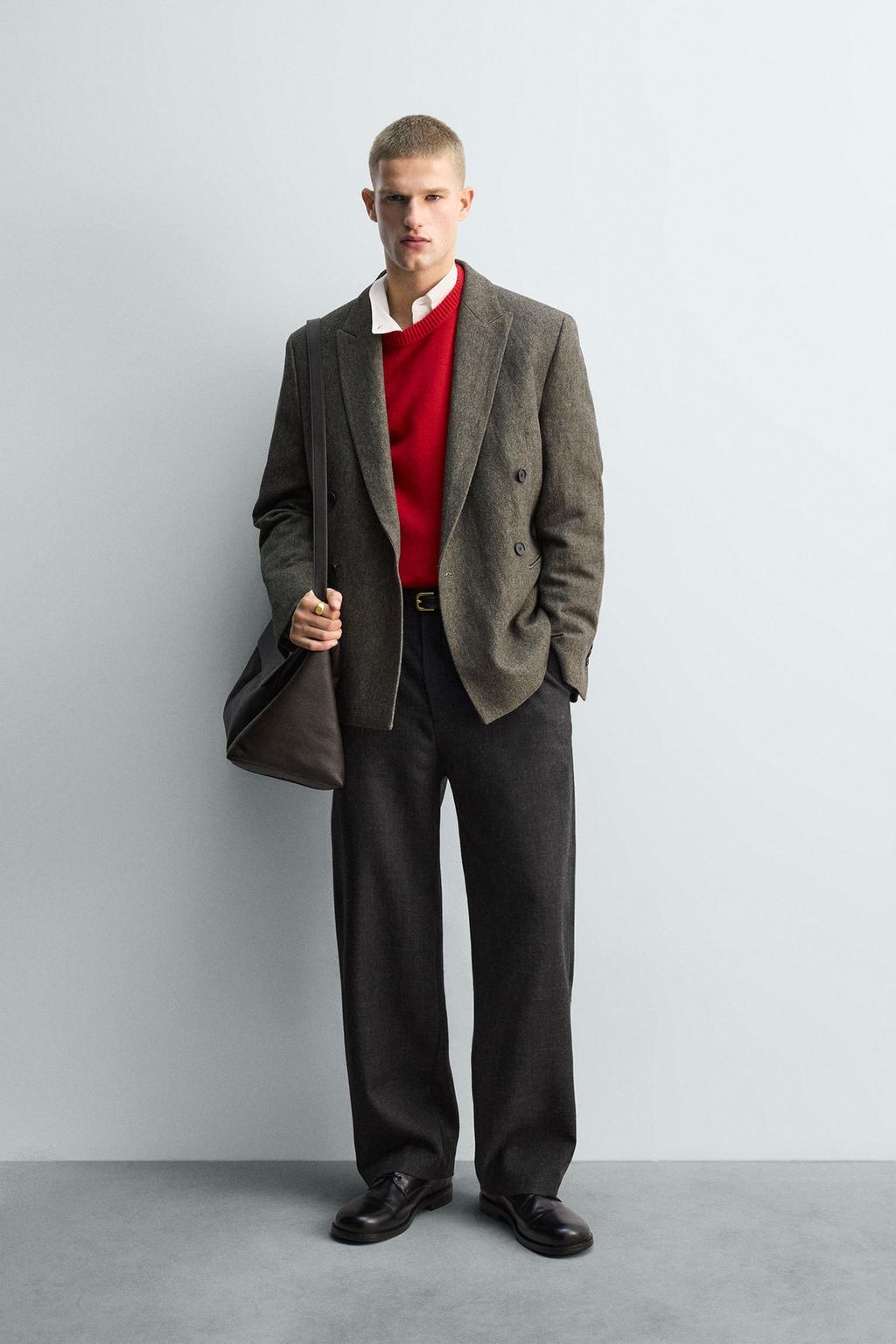 БРЮКИ ИЗ 100% ШЕРСТИ С ЗАЩИПАМИ — LIMITED EDITION