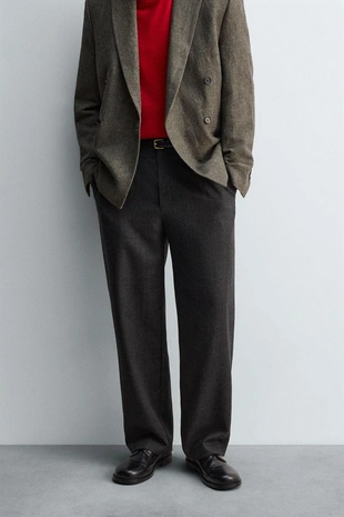 Брюки из 100% шерсти с защипами — LIMITED EDITION- Заказать в России