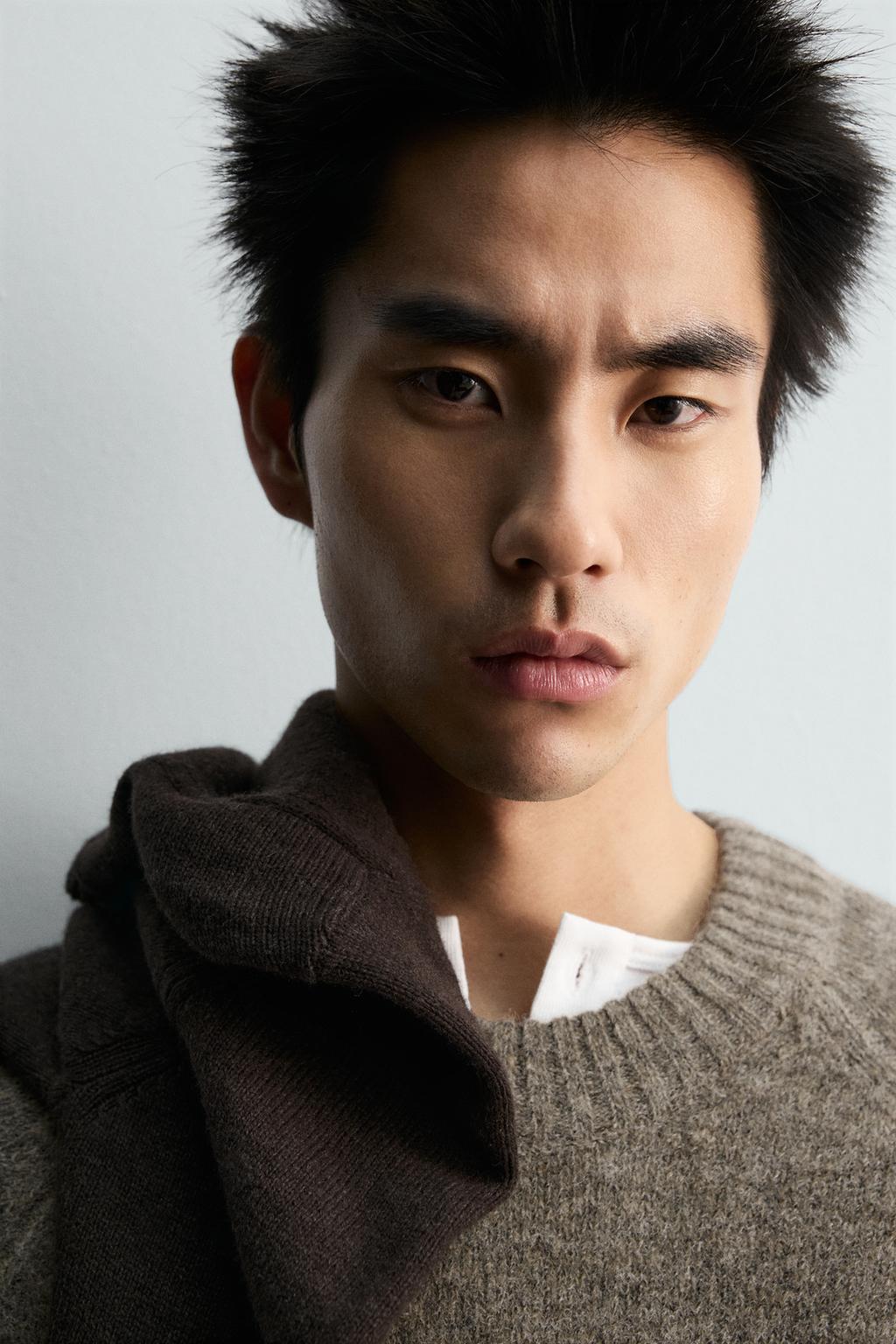 СВИТЕР СВОБОДНОГО КРОЯ ИЗ РЕЛЬЕФНОЙ ТКАНИ