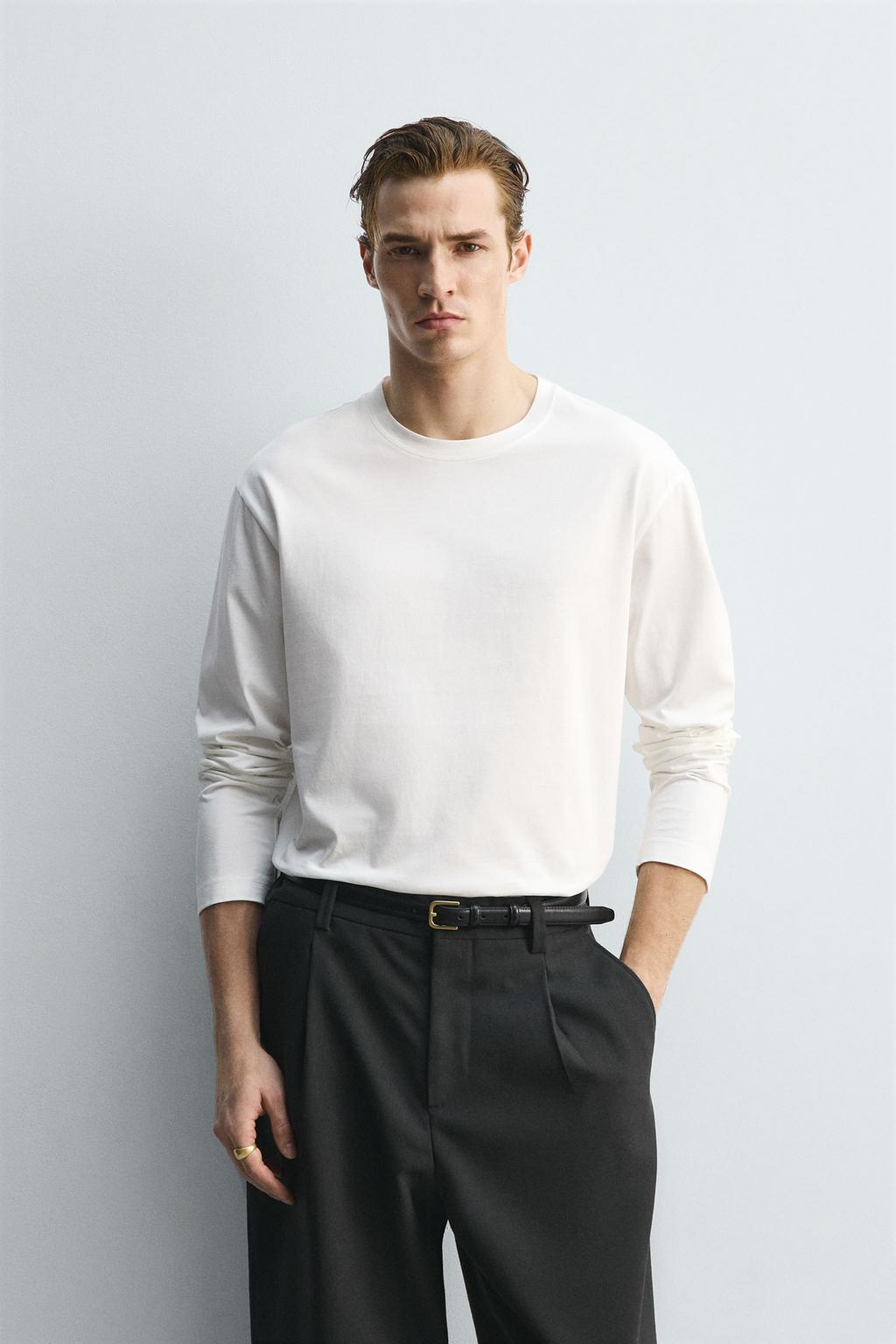 МЕРСЕРИЗОВАННАЯ ФУТБОЛКА С ДЛИННЫМИ РУКАВАМИ — LIMITED EDITION